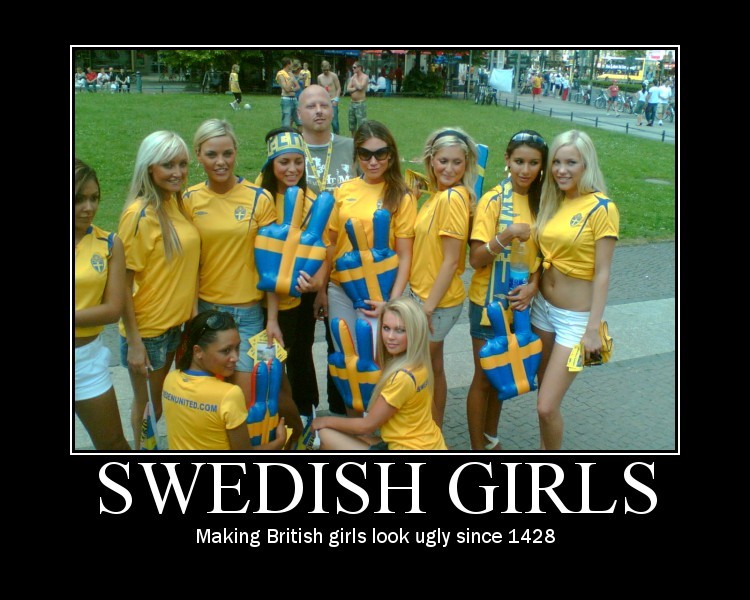 Demotivational Swedish Girls Threadbombing