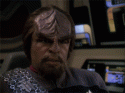 worf is frustrated